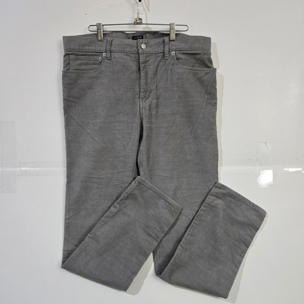 J.Crew Flex Corduroy Pants Men 34x34 Slim Fit Casual Preppy Academia Neutral